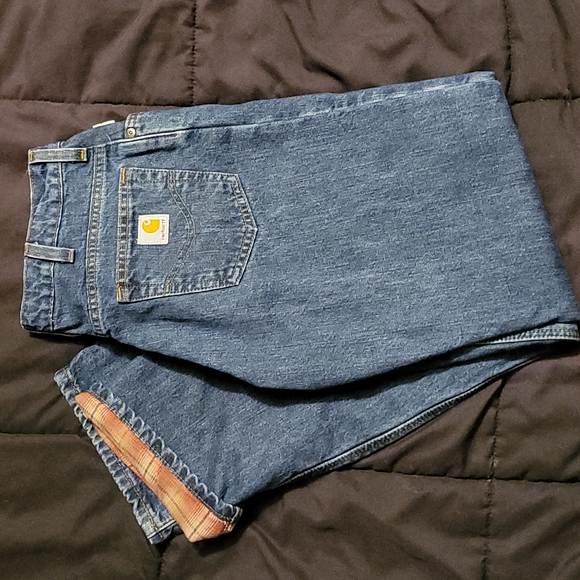 Carhartt Denim - Flannel Lined Carharrt Jeans - Size 6x32